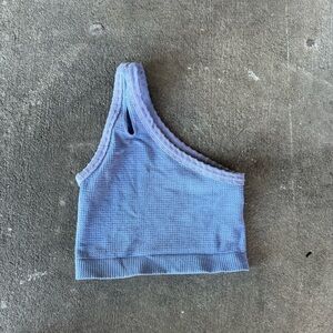 Purple Urban Outfitters One Strap Seamless Waffle Knit Tank XS/S